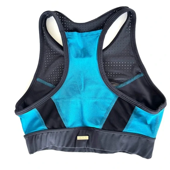Bundle of 2 NWOT Sports Bras: Alala Artemis Teal & Ghost Flower Navy/Black, S - Picture 5 of 10